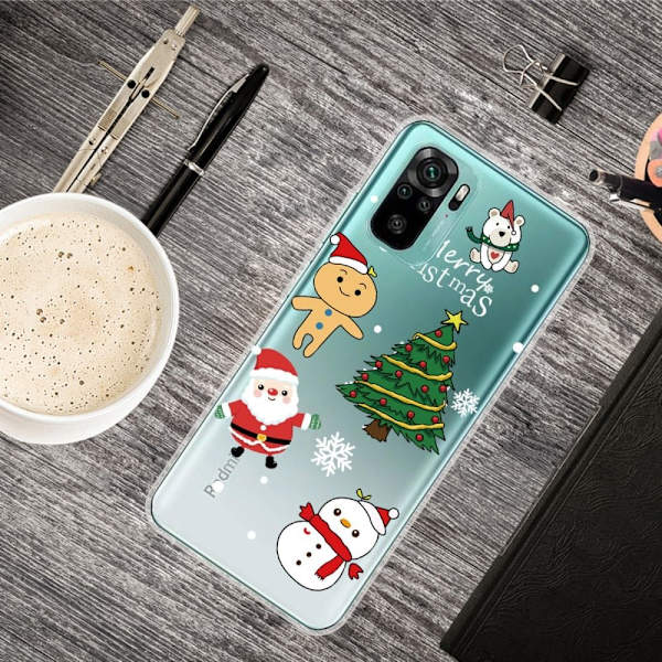Jul Xiaomi Redmi Note 10S / Redmi Note 10 fodral - Tomte Och Tomte multifärg