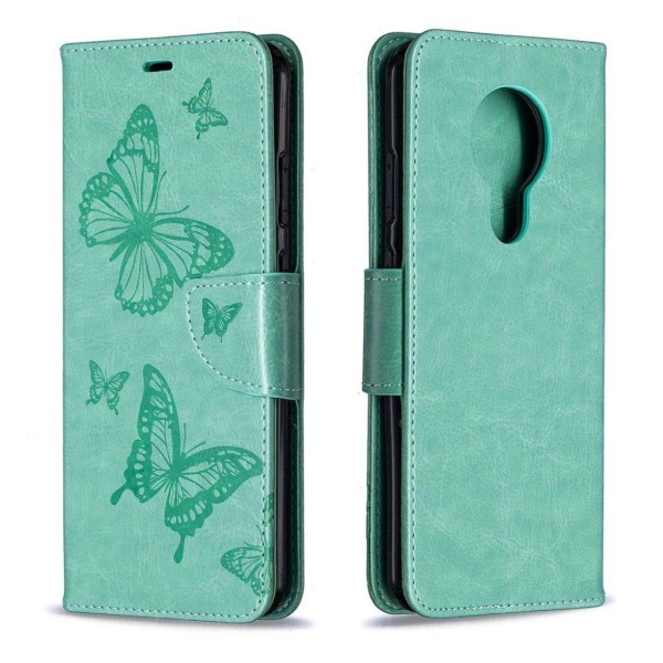 Butterfly Nokia 5.3 Etui - Grøn Green