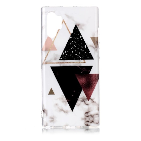 Marble Samsung Galaxy Note 10 Pro cover - Dark Triangles Marble Multicolor