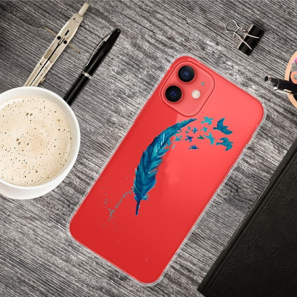 Deco iPhone 13 Mini skal - Blå Fjäder Blå