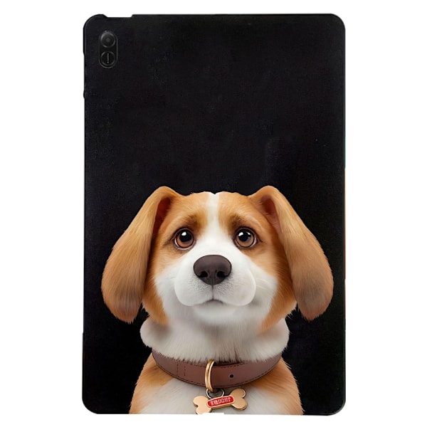 Honor Pad X8a Case Pattern Printing Slim Flexible Tablet Protective Cover - Harrier Beagle Brown