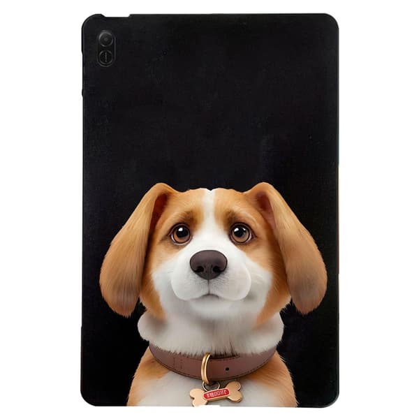 Honor Pad X8a Kotelo Kuviotulostus Slim Joustava Tablet Suojakansi - Harrier-Beagle Brown