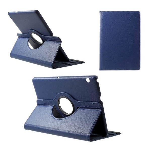 Huawei MediaPad T3 10 Vikbart fodral i läder - Mörk blå Blå