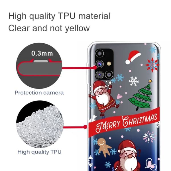 Juletaske til Samsung Galaxy M51 - Glad Julemand Multicolor