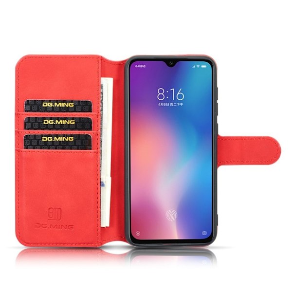 DG.MING Samsung Galaxy A70 Retro kotelot - Punainen Red
