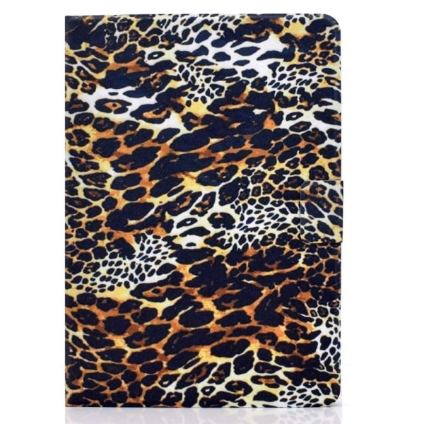 Amazon Fire 7 (2022) cool pattern leather case - Leopard multifärg