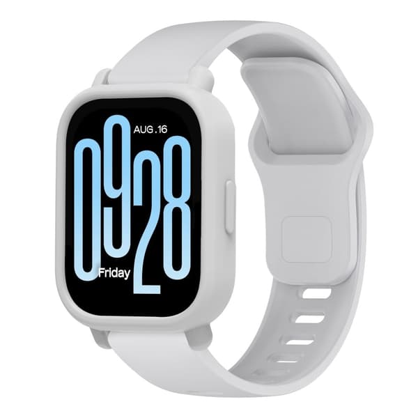 Xiaomi Redmi Watch 5 Active Watch Case Blødt silikoneurcover - Grå Silver grey