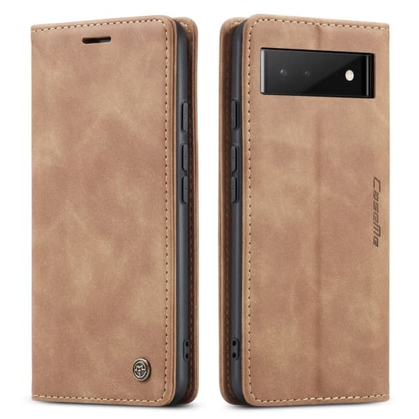 Etuime Google Pixel 6 Vintage Etui - Brun Brown