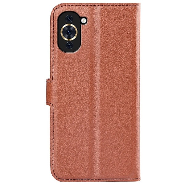 Klassisk Huawei Nova 10 Pro Flip Etui - Brun Brown