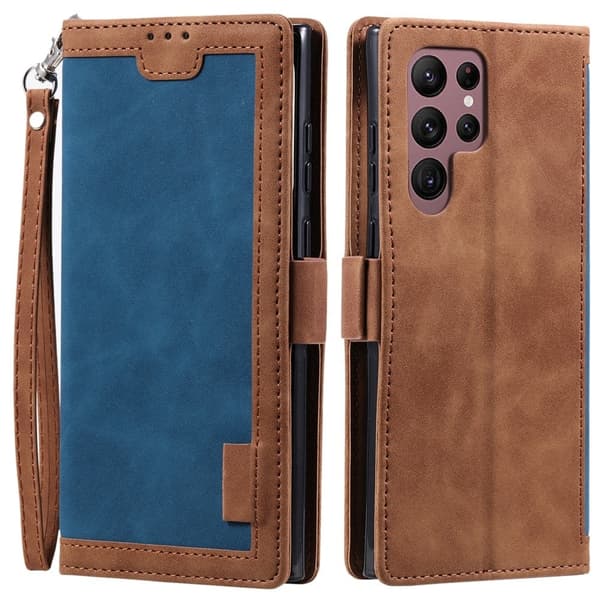 Surburbian Samsung Galaxy S23 Ultra Flip Etui - Blå Blue
