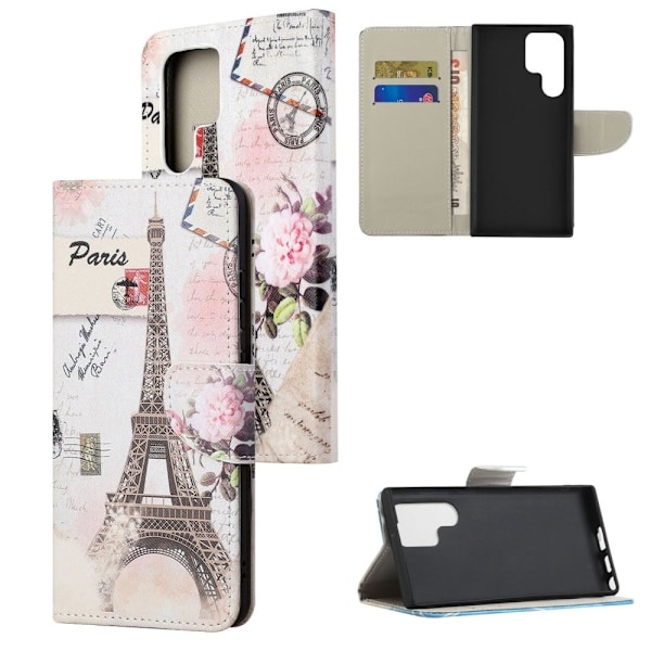 Wonderland Samsung Galaxy S23 Ultra Flip Etui - Tårn Multicolor