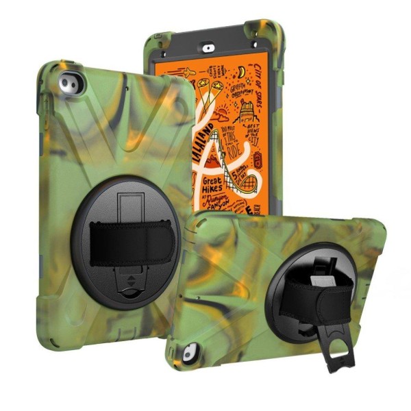 iPad Mini (2019) X-Shape durable hybrid case - Army Green Grön