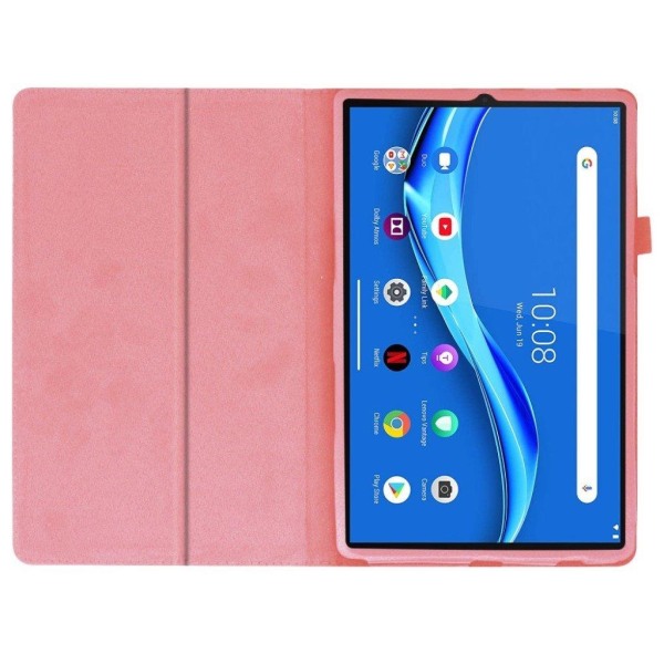 Lenovo Tab M10 HD Gen 2 litchi tekstur læder Etui - Lyserød Pink