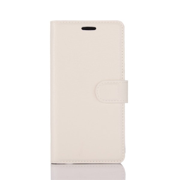 Huawei Honor 8 Lite litchi läderfodral - Vit Vit