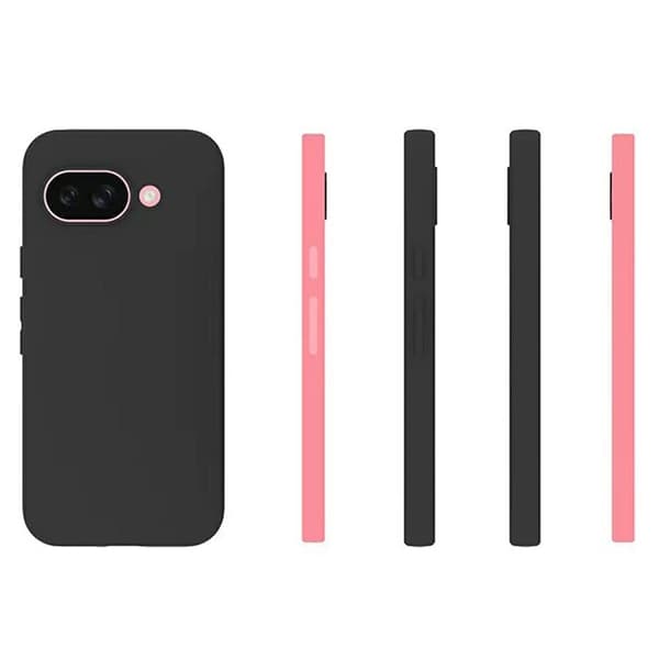 Blødt og mat Google Pixel 9a cover - Gennemsigtig Black