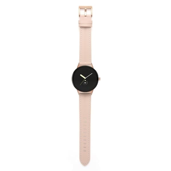 Urrem i ekte lær til Google Pixel Watch - Lyserosa Pink