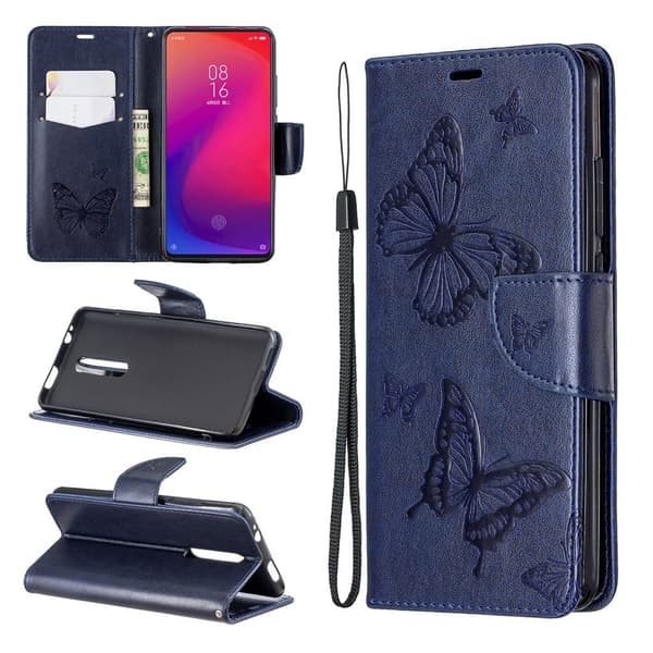 Butterfly Xiaomi Redmi K20 Pro veske - Blå Blue