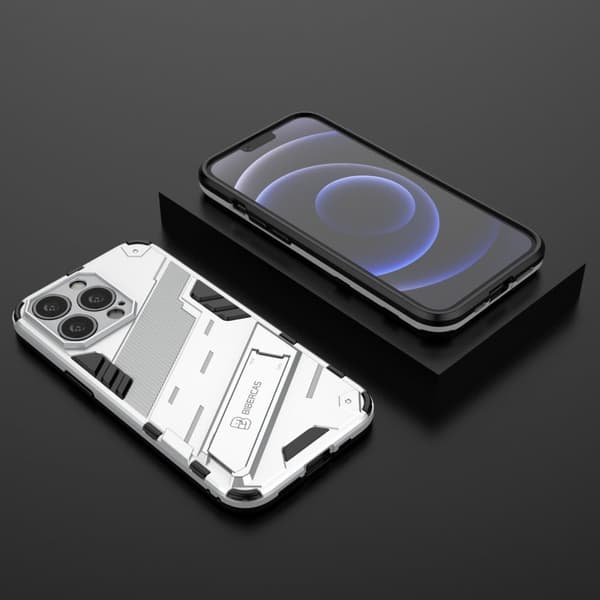 Støtsikkert hybriddeksel for iPhone 13 Pro Max - Hvit White