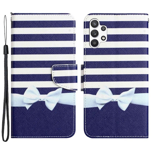Wonderland Samsung Galaxy M32 5G / A32 5g Flip Etui - Sløjfe Blue