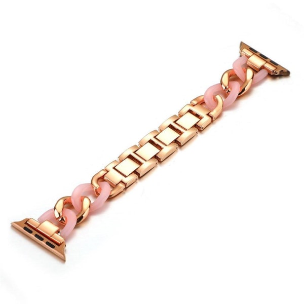 Apple Watch Series 6 / 5 44mm unique chain link watch band - Pink / Rose Gold Rosa