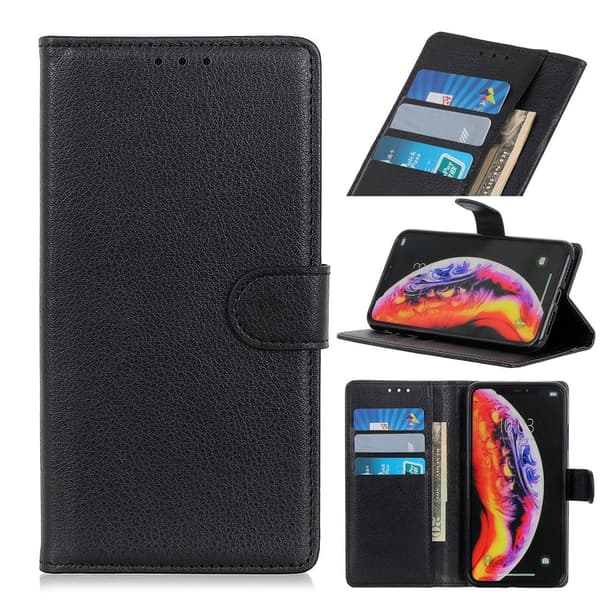 Classic Samsung Galaxy A40 flip etui - Svart Black