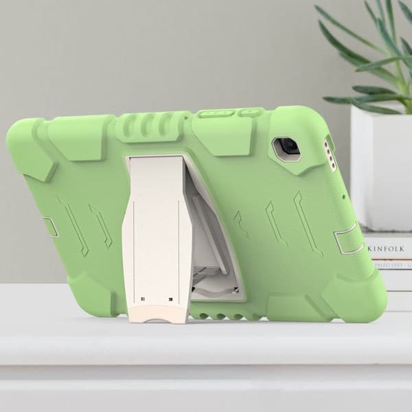 Samsung Galaxy Tab S6 Lite silikonfodral med kickstand - Matcha Grön Grön