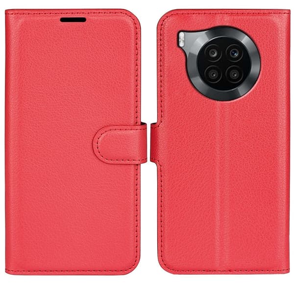 Klassisk Honor 50 Lite / Huawei Nova 8i Flip Etui - Rød Red