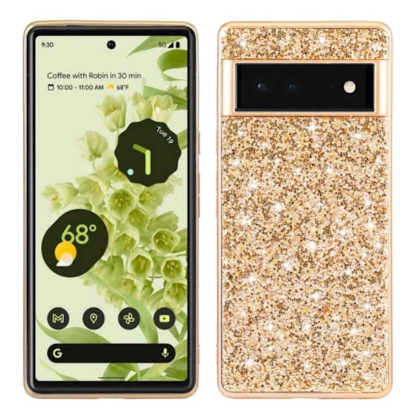 Glitter Google Pixel 7 Pro deksel - Gull Gold