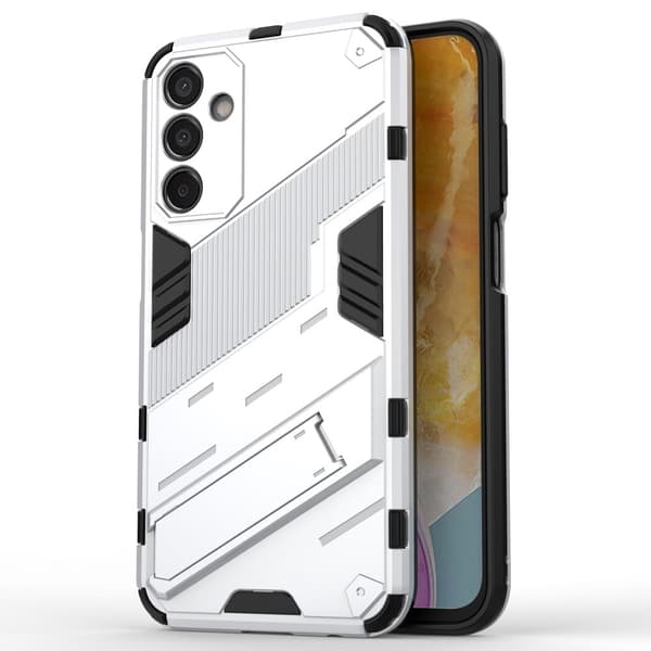 Støtsikkert hybriddeksel med et moderne preg for Samsung Galaxy M15 - Hvit White
