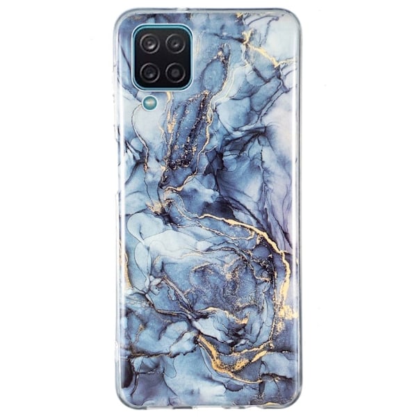 Marmormotiv Samsung Galaxy A12 5G skal - Grå Silvergrå