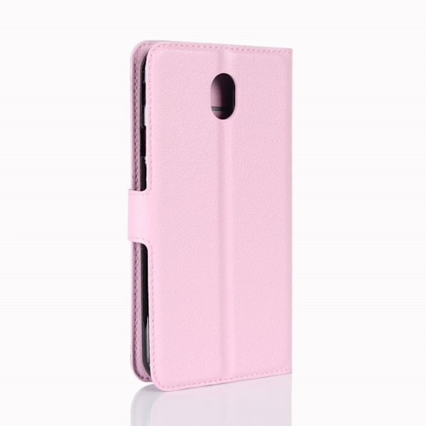 Samsung Galaxy J5 (2017) litsipintainen nahkakotelo - Pinkki Pink