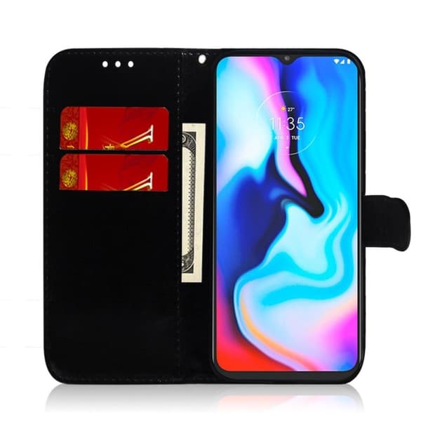 Mirror Motorola Moto E7 Plus fodral - Svart Svart