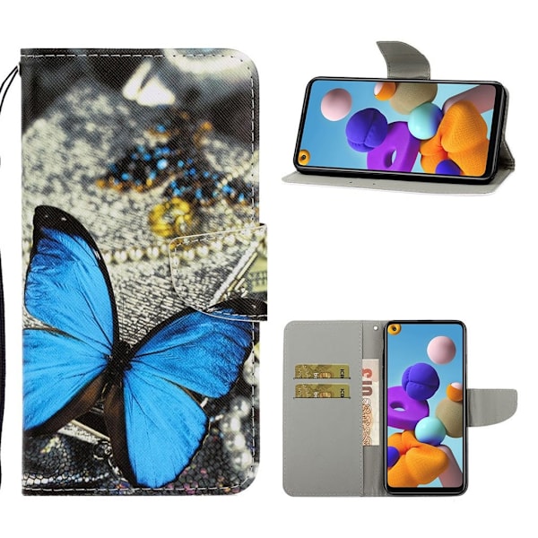 Wonderland Samsung Galaxy A21s fodral -Blå Blå