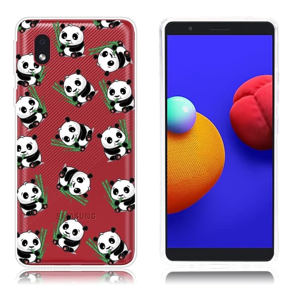 Deco Samsung Galaxy A01 Core kotelot - Söpö Panda White