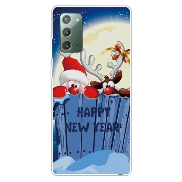 Juletaske til Samsung Galaxy Note 20 - Julemåne Multicolor