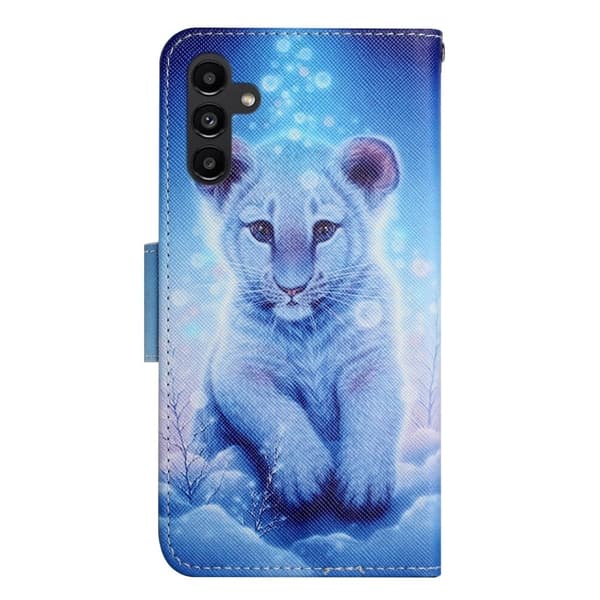 Wonderland Samsung Galaxy A24 4G Flippetui - Leopard Blue