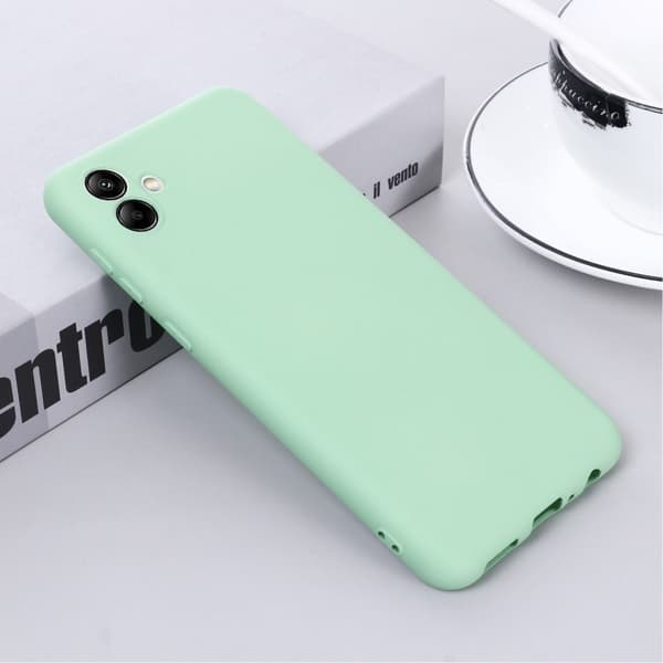 Matte Liquid silikone cover til Samsung Galaxy A04e - Grøn Green