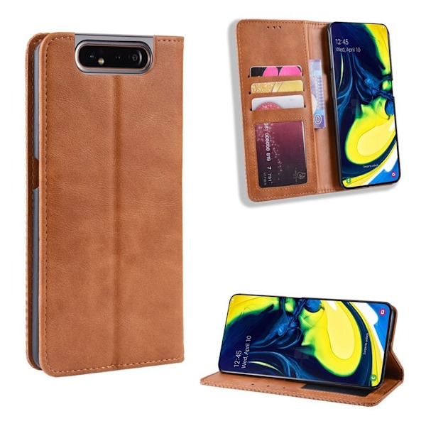 Bofink Vintage läder Samsung Galaxy A80 fodral - Brun Brun