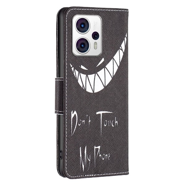Wonderland Motorola Moto G23 / G13 / G53 Flip Etui - Don't Touch My Phone Black