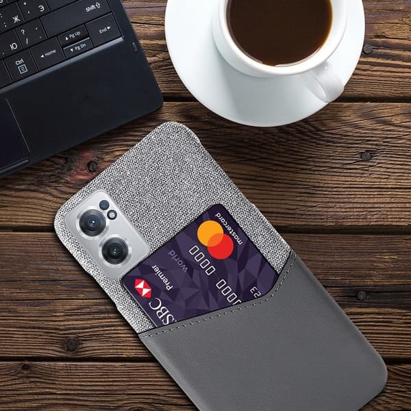 Bofink OnePlus Nord CE 2 5G skal med korthållare - Silver/Grå Silvergrå