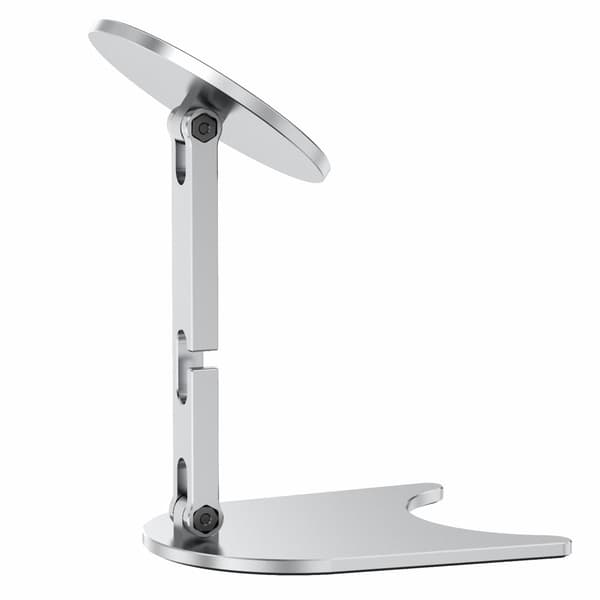 Sammenleggbart ladestativ for telefoner i aluminiumslegering - Sølv Silver grey