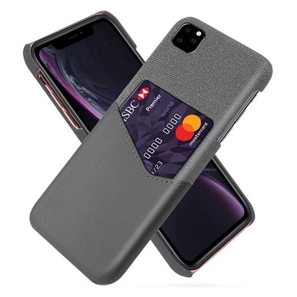 Bofink iPhone 11 Card Kuoret - Harmaa Silver grey