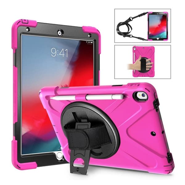 iPad Air (2019) 360 X-Form Kombo Etui - Knallrosa Pink