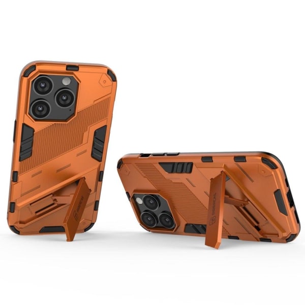 Shockproof Hybrid Suojakuori With A Modern Touch For iPhone 14 Pro Max - Oranssi Orange