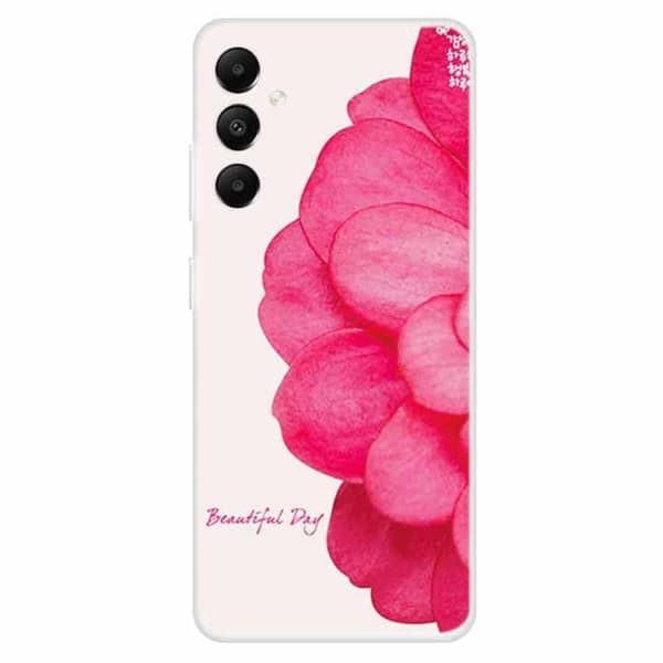 Imagine Samsung Galaxy A05s cover - Pink Blomst Pink