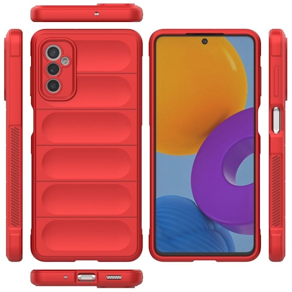 Mjukt greppformat Samsung Galaxy M52 5G skal - Röd Röd