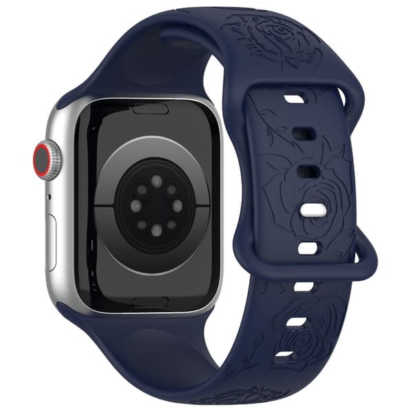 Apple Watch Series 41 mm / 40 mm / 38 mm silikonerem - Mørkeblå Blue