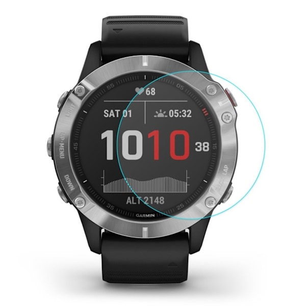 2Pcs HAT PRINCE Garmin Fenix 6X / 6X Pro karkaistu lasi näytönsuojain Transparent