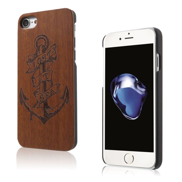 Sohlberg iPhone 7/8 Mønstret naturtræcover - Ankeret Lost At Sea Brown