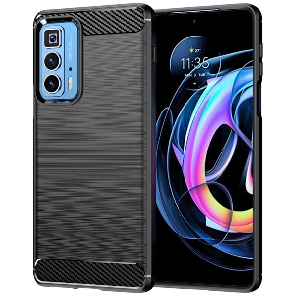 Carbon Flex Etui Motorola Edge 20 Pro - Sort Black